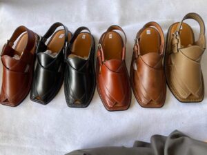 Black and Brown Peshawari chappal